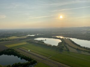Die Weser aus der Luft gesehen